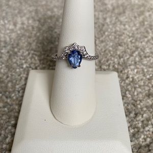 Blue Sapphire Ring - Bomb Party - Size 9